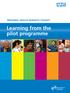 PERSONAL HEALTH BUDGETS TOOLKIT. Learning from the pilot programme