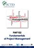 PMP102 Fundamentals of Project Management