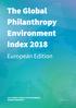The Global Philanthropy Environment Index 2018