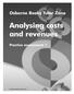 Analysing costs and revenues
