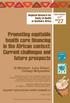 Promoting equitable health care financing in the African context: Current challenges and future prospects