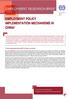 EMPLOYMENT POLICY IMPLEMENTATION MECHANISMS IN CHINA 1