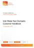 Irish Water Non-Domestic Customer Handbook