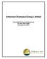 American Overseas Group Limited. Consolidated Financial Statements For the Year Ended December 31, 2016