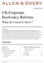 UK Corporate Insolvency Reforms