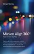 Mission Align 360. Implementation Road Map