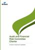Audit and Financial Risk Committee Charter