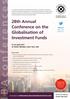 28th Annual Conference on the Globalisation of. Investment Funds