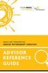 SUN LIFE FINANCIAL GROUP RETIREMENT SERVICES ADVISOR REFERENCE GUIDE