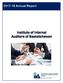 Annual Report. Institute of Internal Auditors of Saskatchewan