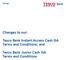 Tesco Bank Instant Access Cash ISA Terms and Conditions; and