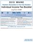 2010 MAINE. Individual Income Tax Booklet