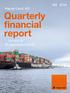 Quarterly financial report