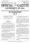EXTRAORDINARY No. 2 GOVERNMENT OF GOA. Department of Industries. Goa-IDC Allotment Regulations, 2014