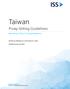 Taiwan. Proxy Voting Guidelines. Benchmark Policy Recommendations. Effective for Meetings on or after February 1, Published January 10, 2018