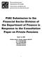 PIAC Submission to the Financial Sector Division of the Department of Finance in Response to the Consultation Paper on Private Pensions