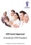 CPD Event Approval A Guide for CPD Providers