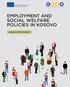 EMPLOYMENT AND SOCIAL WELFARE POLICIES IN KOSOVO