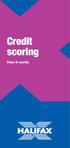 Credit scoring. How it works