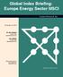 Global Index Briefing: Europe Energy Sector MSCI