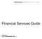 SPECIALIST FINANCIAL SOLUTIONS. Financial Services Guide