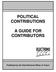 POLITICAL CONTRIBUTIONS A GUIDE FOR CONTRIBUTORS. Published by the Chief Electoral Officer of Yukon