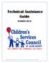 Table of Contents. I. Purpose of the Technical Assistance Manual... 3 II. Funding By Reimbursement... 3 III. Form Details... 3