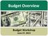 Budget Overview. Budget Workshop June 27, 2013