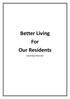 Better Living For Our Residents