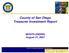 County of San Diego Treasurer Investment Report. MONTH ENDING August 31, 2007