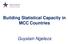 Building Statistical Capacity in MCC Countries. Guyslain Ngeleza