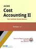 2 Contents COURSE MANUAL. Cost Accounting AC303. Modibbo Adama University of Technology Open and Distance Learning Course Development Series