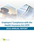 Employers Compliance with the Health Insurance Act ANNUAL REPORT. Bermuda. Health Council