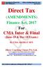 Amendment of Direct Tax Dhruv Coaching Classes Pvt. Ltd. CMA Akshay Sen Direct Tax