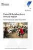 Export Education Levy Annual Report