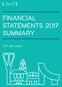 FINANCIAL STATEMENTs 2017 Summary. city of lahti