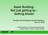 Asset Building: Not just getting by Getting Ahead