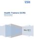 Health Trainers DCRS. May National Report Produced by BPCSSA. Version 1.0