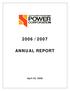 2006 / 2007 ANNUAL REPORT