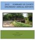 2015 SUMMARY OF COUNTY ENGINEERS ANNUAL REPORTS