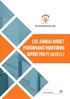 CSO ANNUAL BUDGET PERFORMANCE MONITORING REPORT FOR FY 2016/17