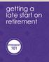getting a late start on retirement RETIREMENT