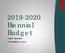 Biennial Budget PUBLIC HEARING NOVEMBER 13, 2018