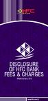 Disclosure of HFC Bank