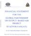 FINANCIAL STATEMENT FOR THE GLOBAL PARTNERSHIP PROJECT TF IN VANUATU ON OUTPUT- BASED AID. For the 19 Months Period Ended 31 December 2015
