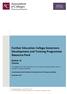 Further Education College Governors Development and Training Programme Resource Pack