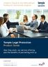 Temple Legal Protection Product Guide. Litigation Insurance and Disbursement Funding for Commercial Litigation