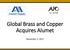 Global Brass and Copper Acquires Alumet. November 2, 2017