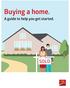 Buying a home. A guide to help you get started.