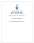 University of Toronto Pension Plans. Annual Financial Report. For the Year Ended June 30, 2011